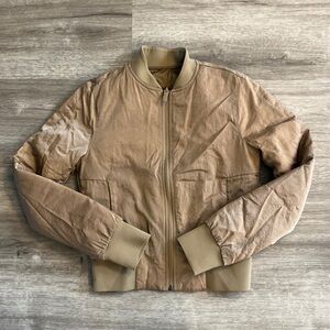 Lululemon Non-Stop reversible bomber jacket Frontier tan size 0